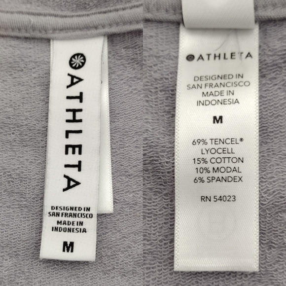 Athleta Cabana Relaxed Comfortable Pullover Tunic Hoodie Sweatshirt Size M - Picture 14 of 16